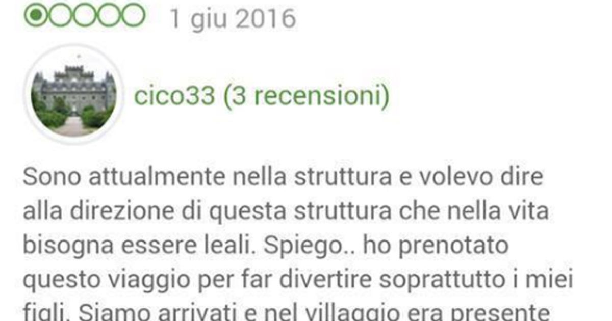 Si lamenta su Tripadvisor per i disabili e…