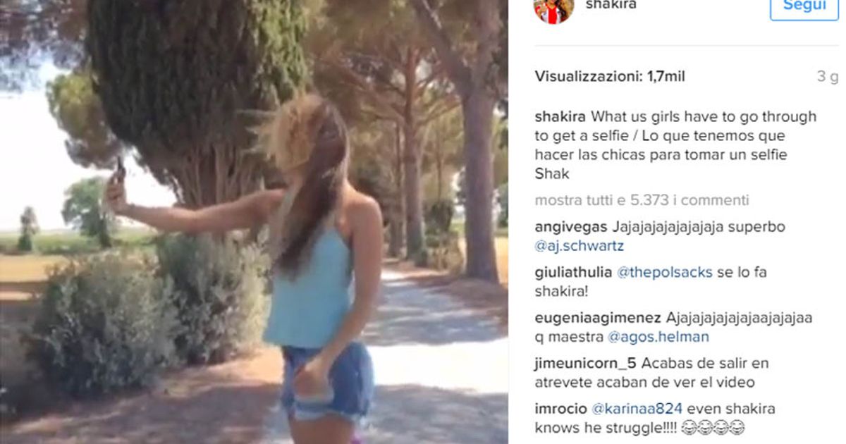 Cosa c8217 nel dietro le quinte di un selfie di Shakira