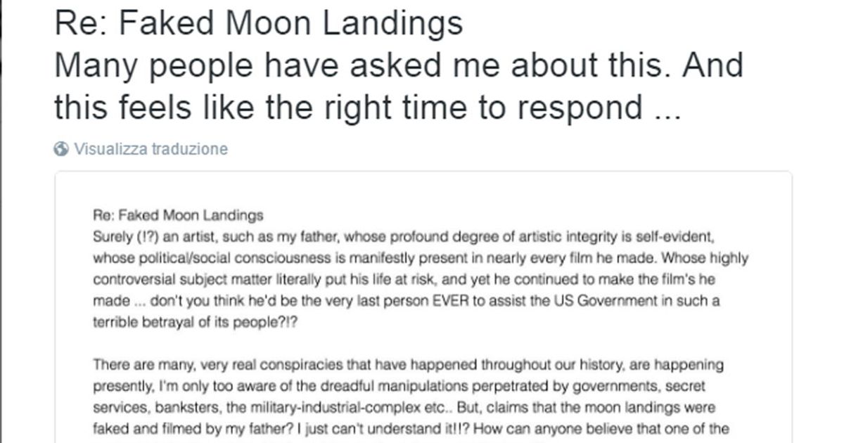 Stanley Kubrick e l8217allunaggio del 821769