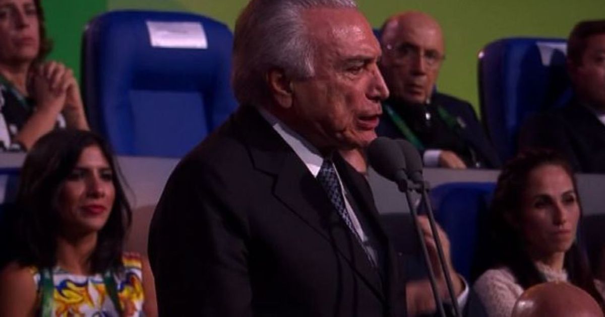 Rio 2016, Temer proclama aperti i Giochi: travolto dai fischi