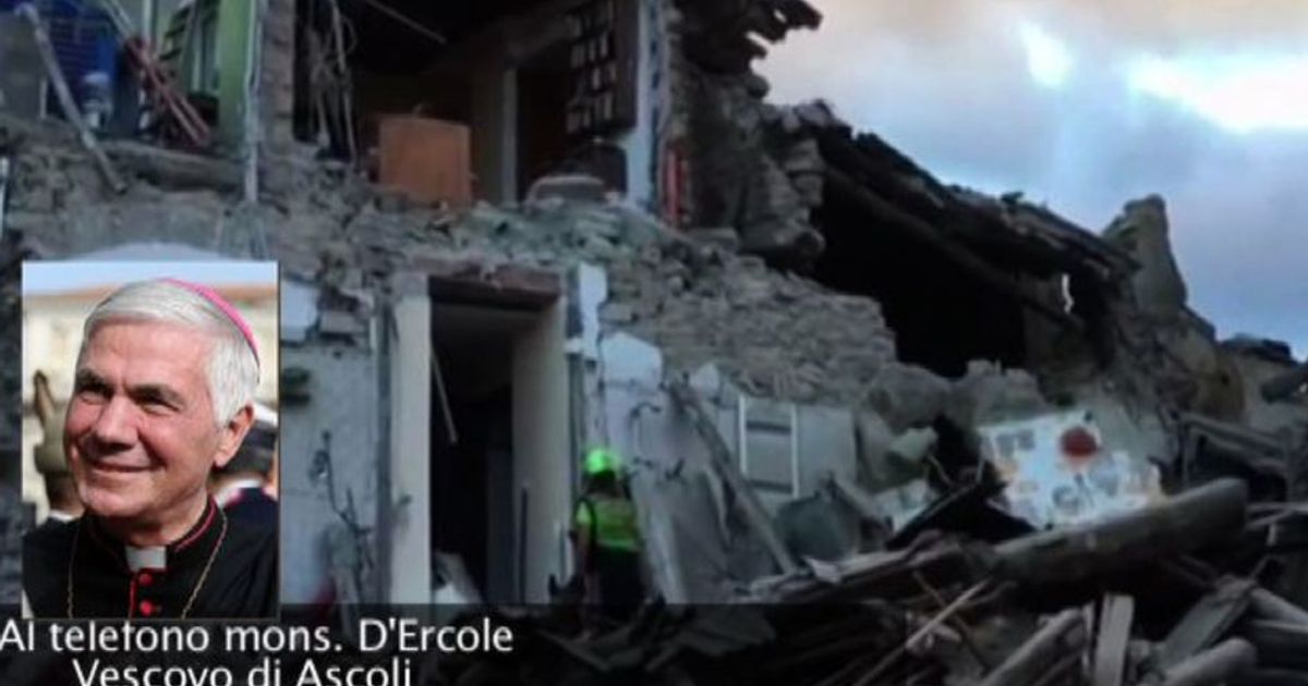 Sisma, vescovo Ascoli: “Zone distrutte, speriamo in un miracolo”