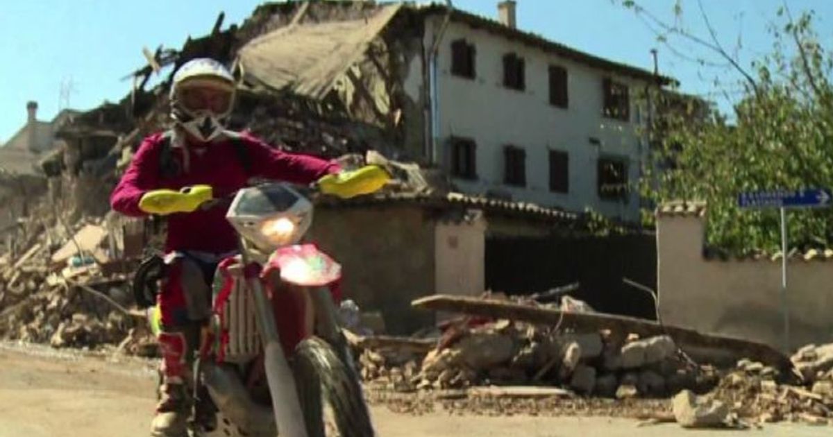 Sisma, angeli su due ruote portano gli aiuti nelle zone isolate