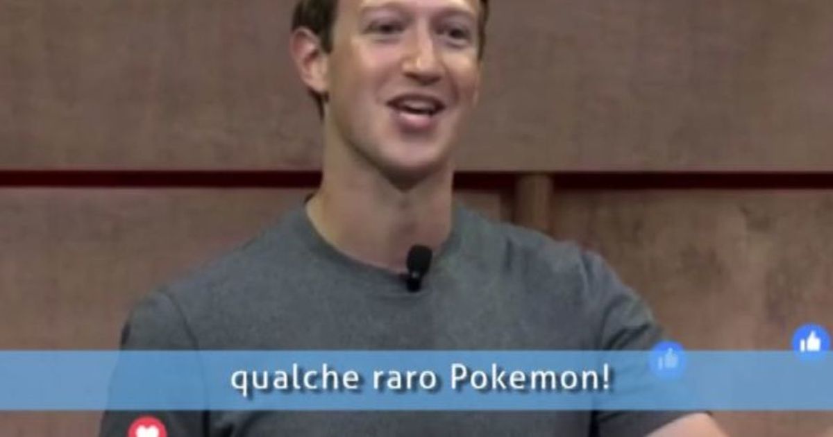 Zuckerberg: sono a Roma solo per cercare qualche Pokemon raro