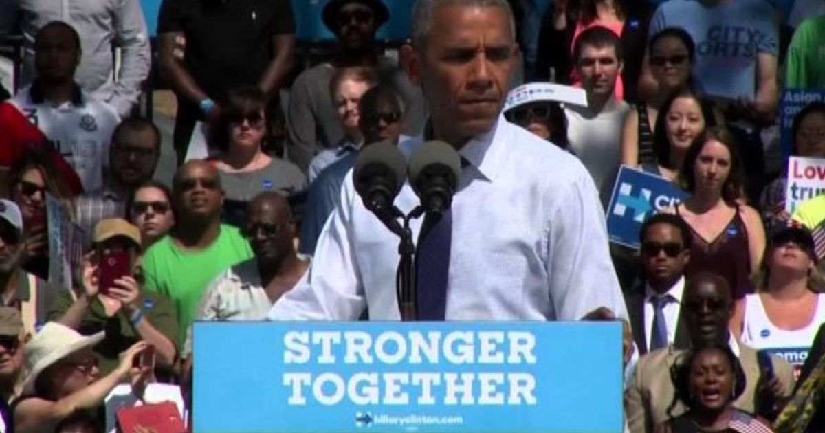 Obama fa campagna per Hillary e attacca Trump: “Offre solo paura”