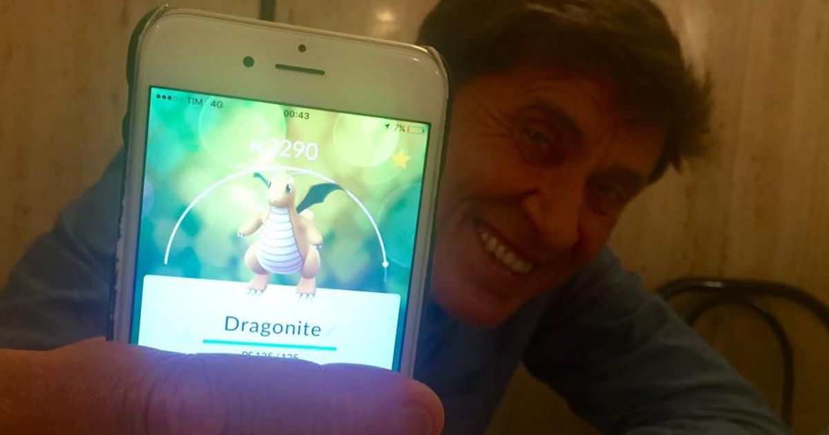 Gianni Morandi campione di Pokémon Go!