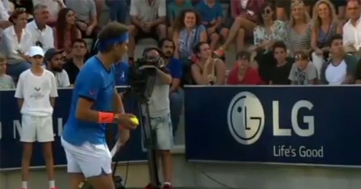 Nadal blocca l’incontro per ritrovare una bambina