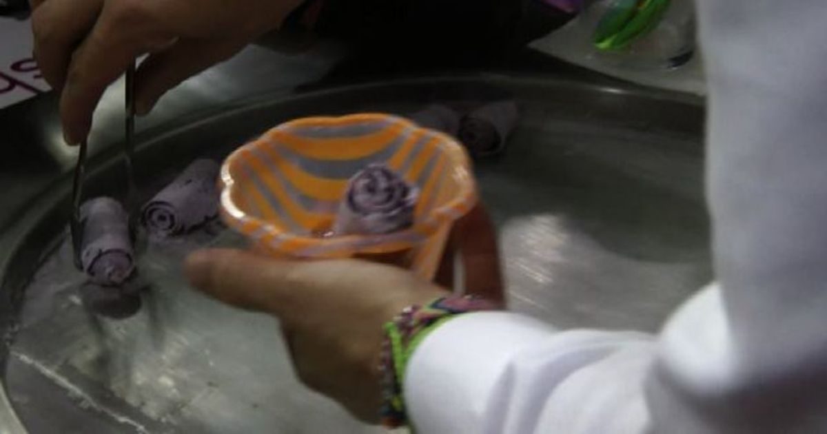 Il gelato espresso “arrotolato” in diretta e personalizzabile