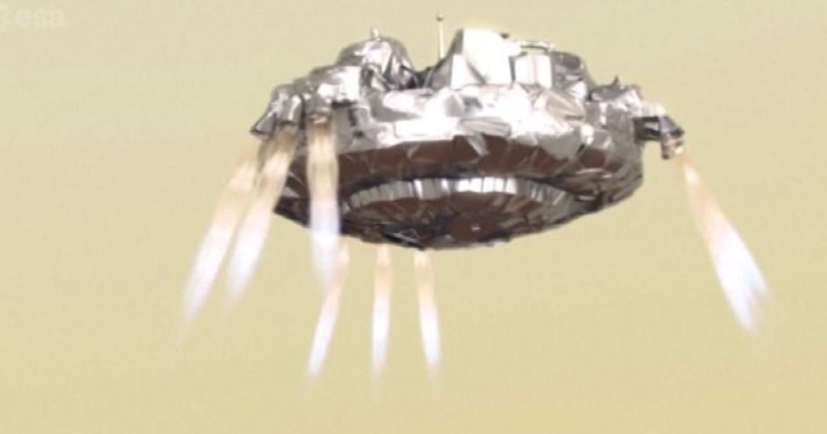 Exomars, Schiaparelli forse caduto per un problema ai retrorazzi