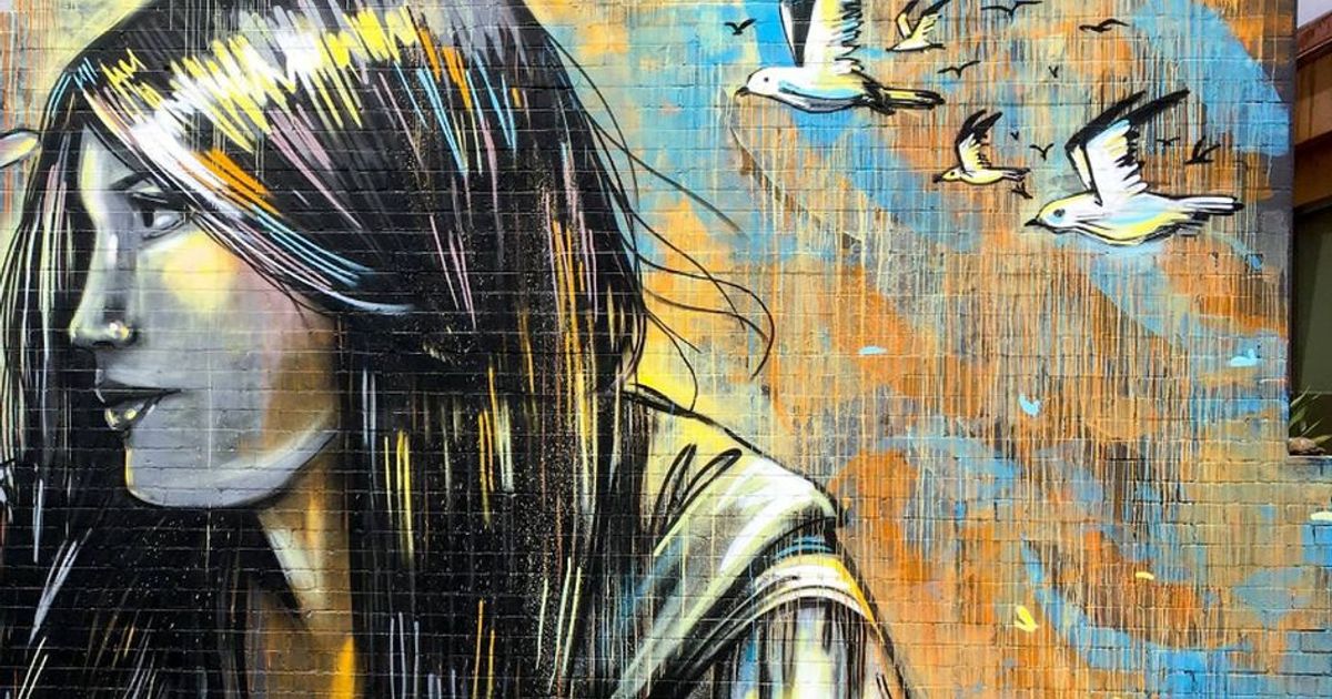 Una writer italiana realizza il murales della speranza in Australia