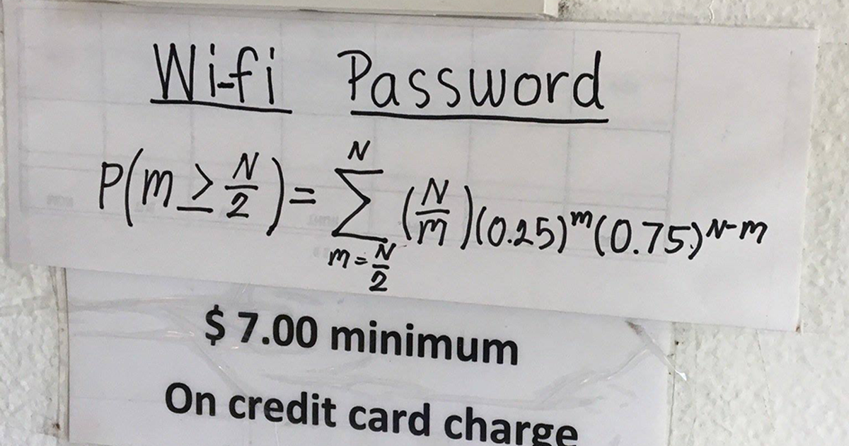 WIFI, se risolvi l’equazione potrai accedere gratuitamente alla rete