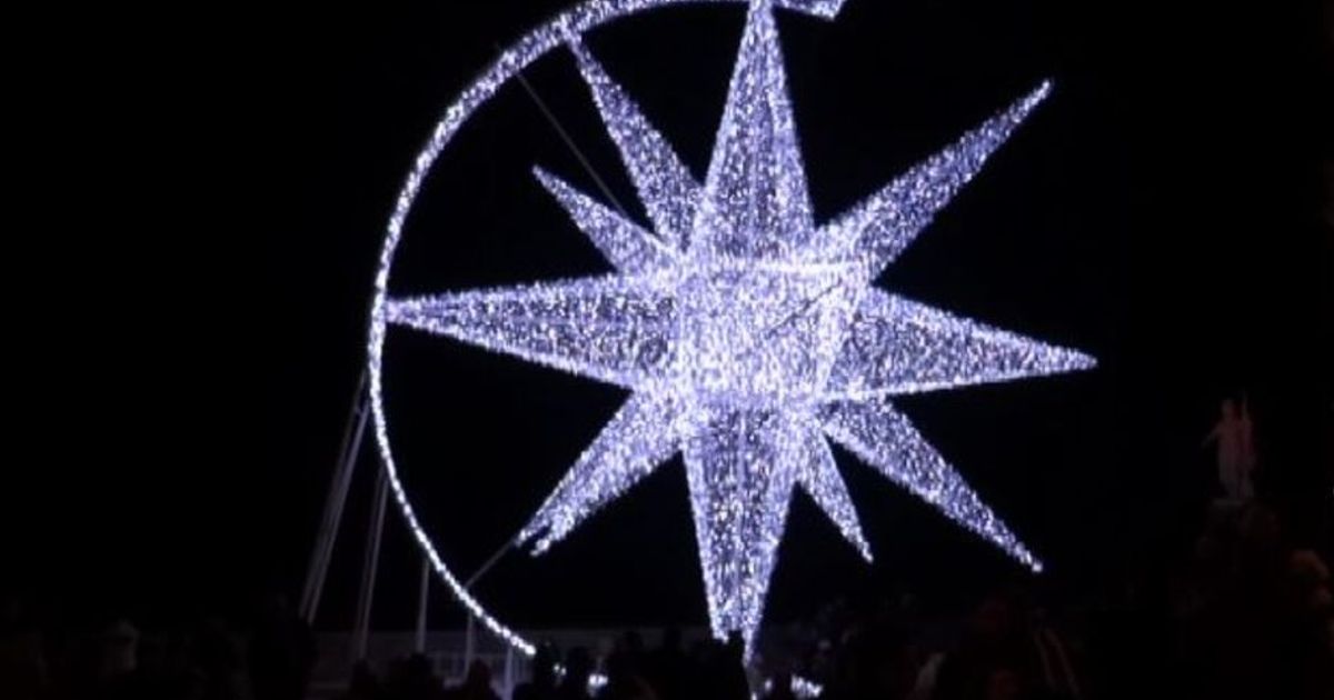 Natale, a San Marino la meraviglia di una stella a led da record