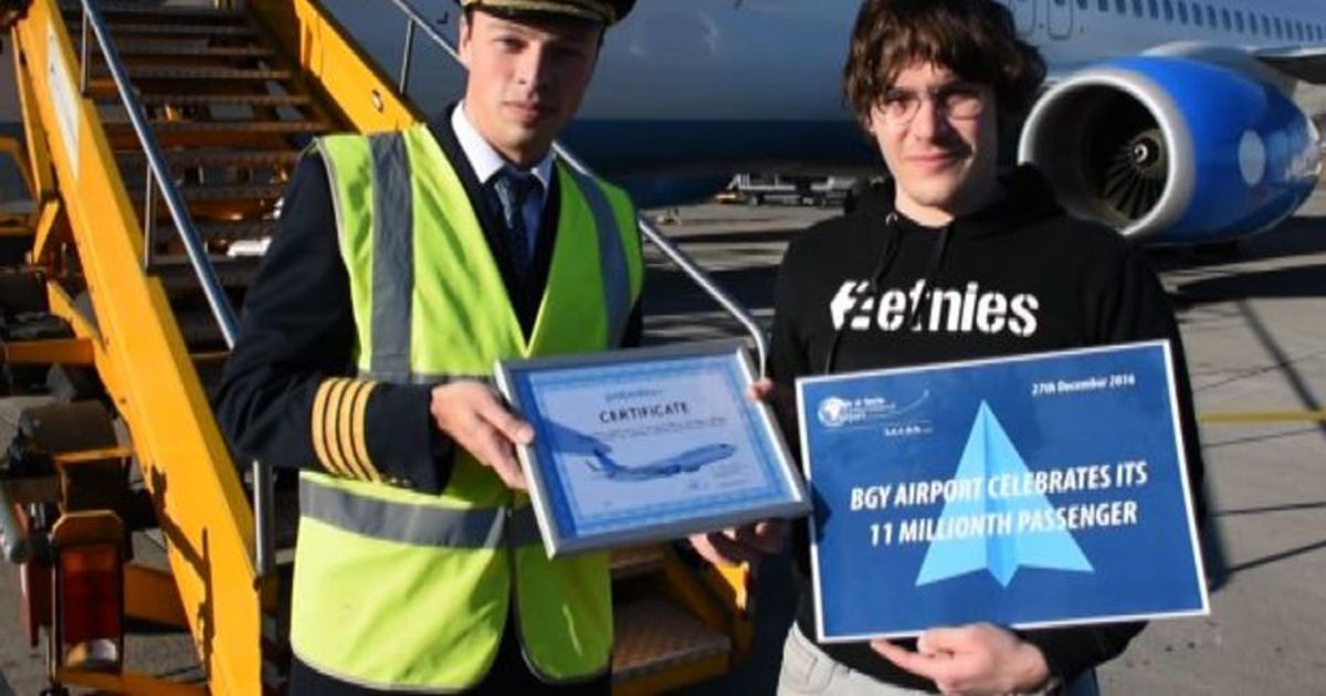 Orio al Serio festeggia l’undici milionesimo passeggero del 2016