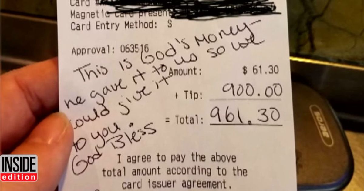 Barista incinta di 9 mesi riceve 900 dollari di mancia