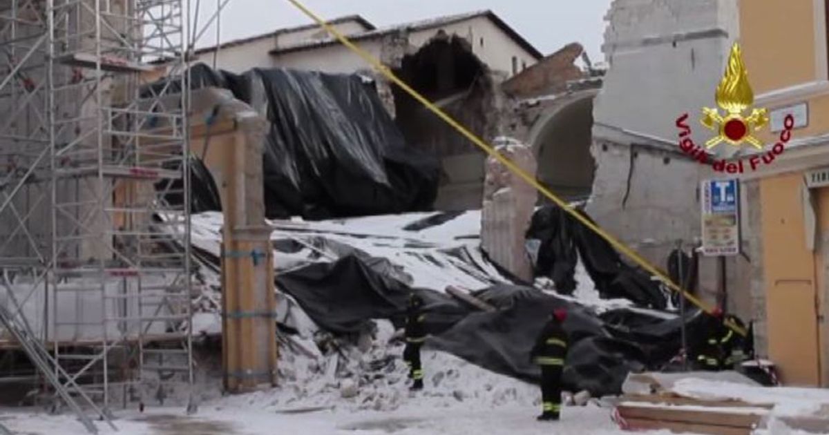 Maltempo al Centro Sud, gelo e neve sulle zone terremotate