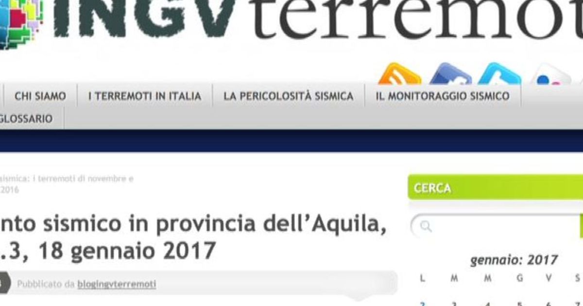 Tre forti scosse di terremoto in centro Italia epicentro Abruzzo
