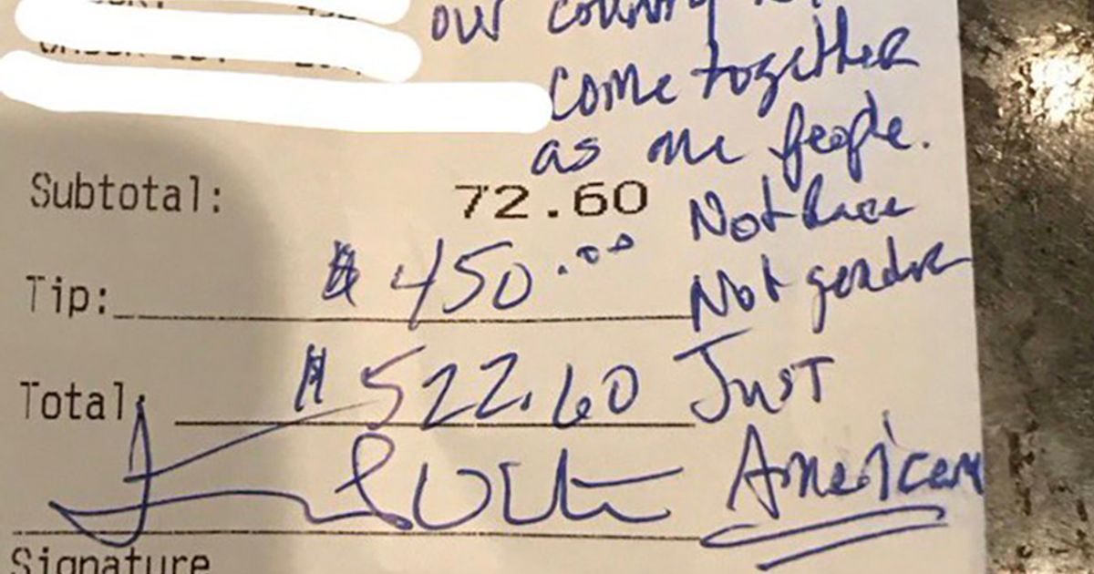 450 dollari di mancia a una cameriera, ma sostiene Trump