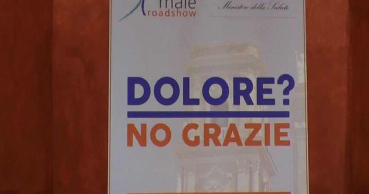 Terapia del dolore, il NienteMale Roadshow fa tappa a Brindisi
