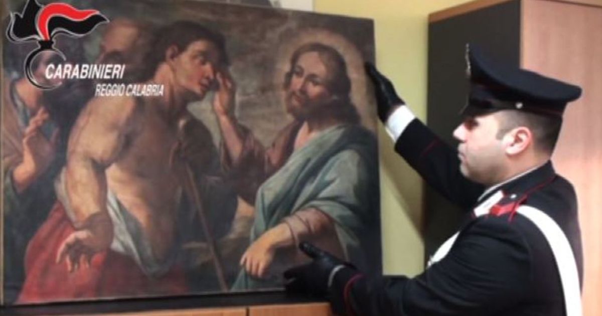 Opere d’arte trafugate ritrovate a Messina, una denuncia