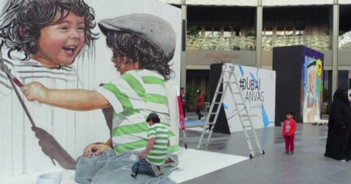 A Dubai il festival dei dipinti tridimensionali