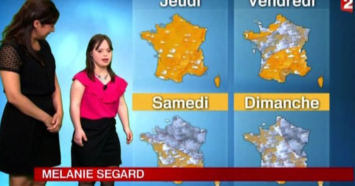 Una ragazza down  il nuovo volto del meteo su France 2