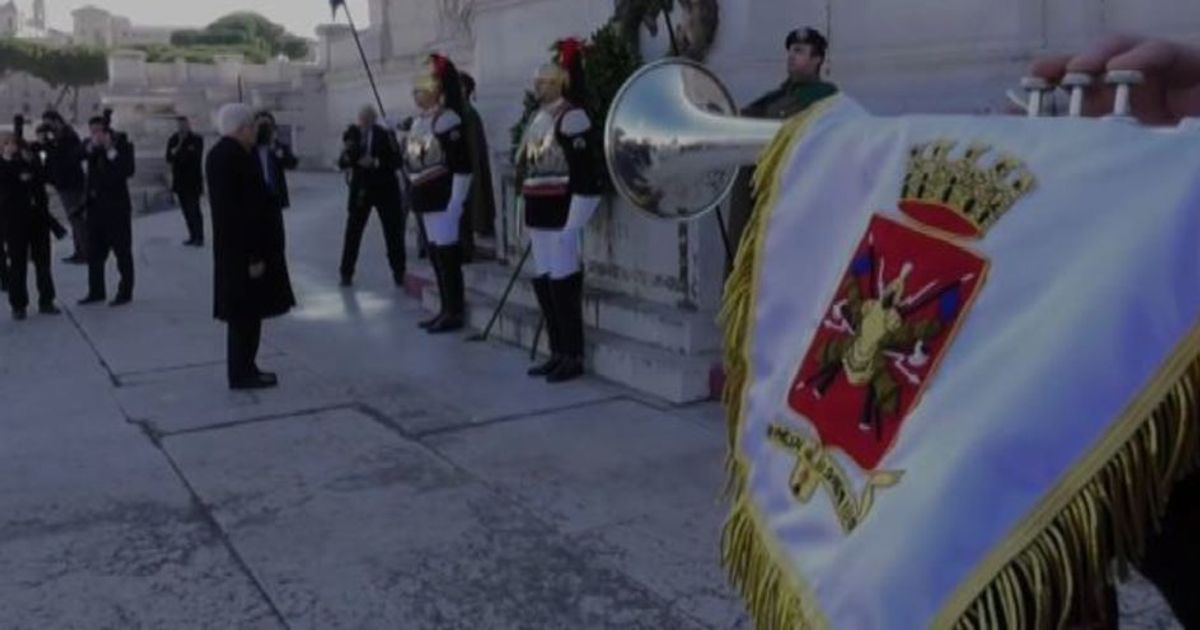 Mattarella al Vittoriano celebra l’Unità nazionale