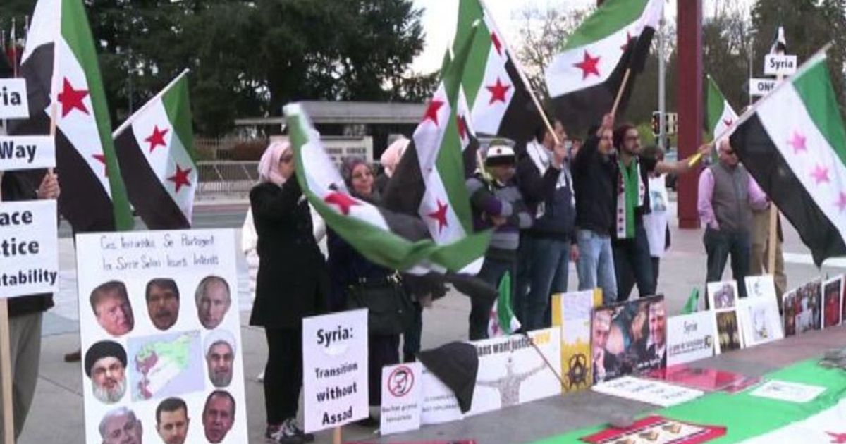 Ginevra, protesta di cittadini siriani davanti al palazzo Onu