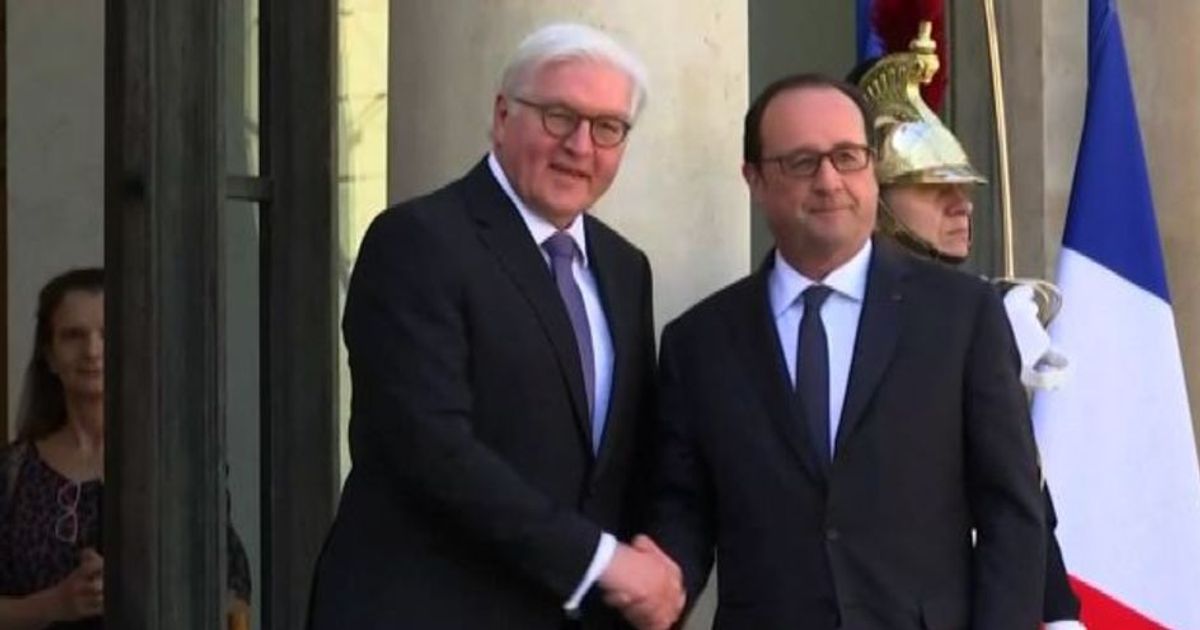 Hollande riceve all’Eliseo il neo-presidente tedesco Steinmeier