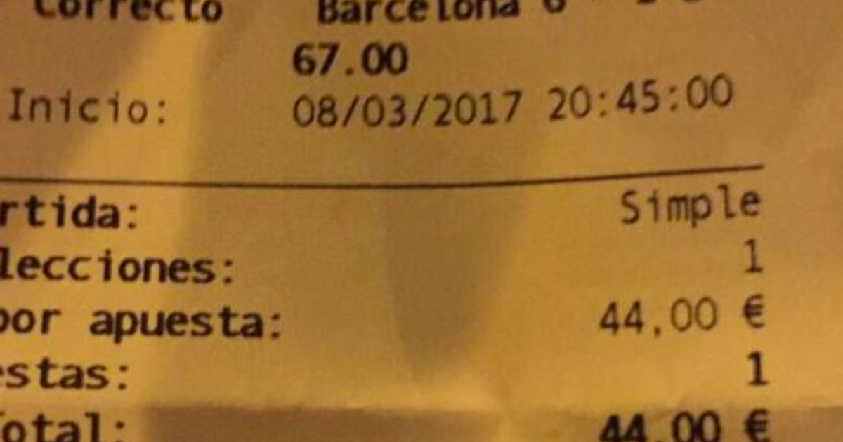 Scommette sulla remuntada del Barcellona: vince 67 volte la posta!