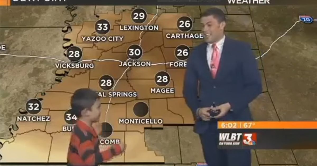 Dopo la BBC anche il meteo della Wlbt3  interrotto da un bambino!