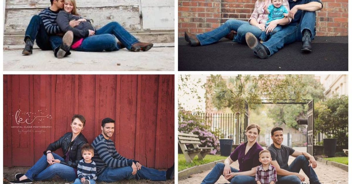 Divorziati si riuniscono ogni anno per la foto di famiglia con il figlio