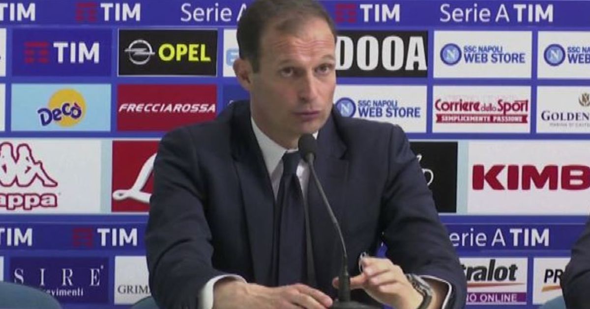 Juventus, Allegri: Complimenti al Napoli, bene la Juve