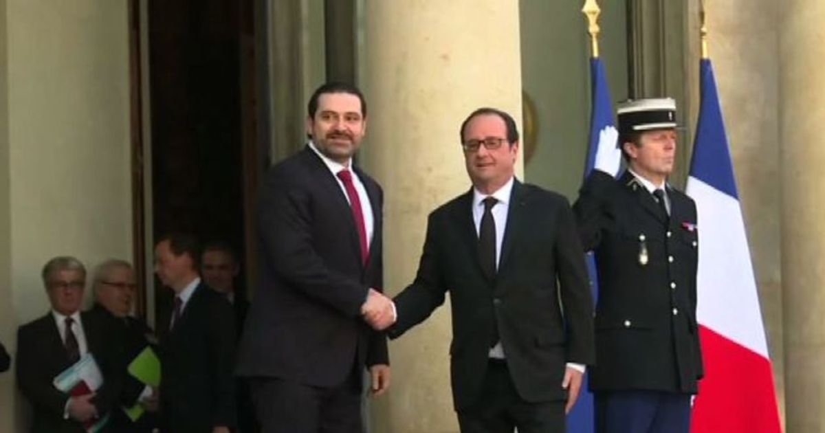 Il premier libanese Saad Hariri ricevuto all’Eliseo