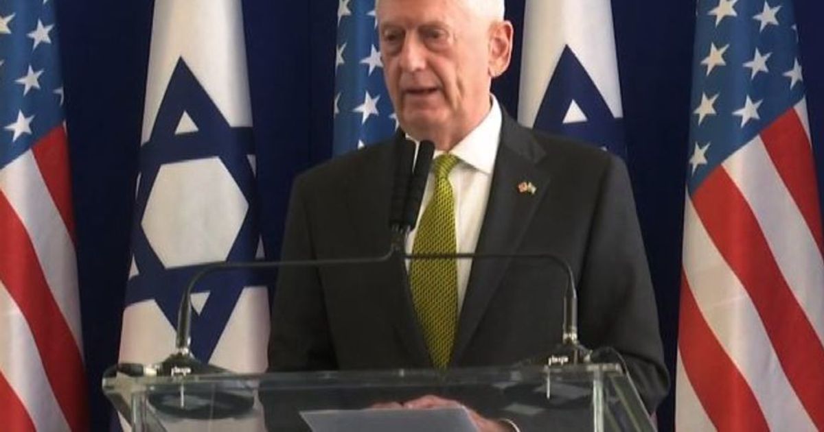Mattis in Israele: senza dubbio Assad ha conservato armi chimiche