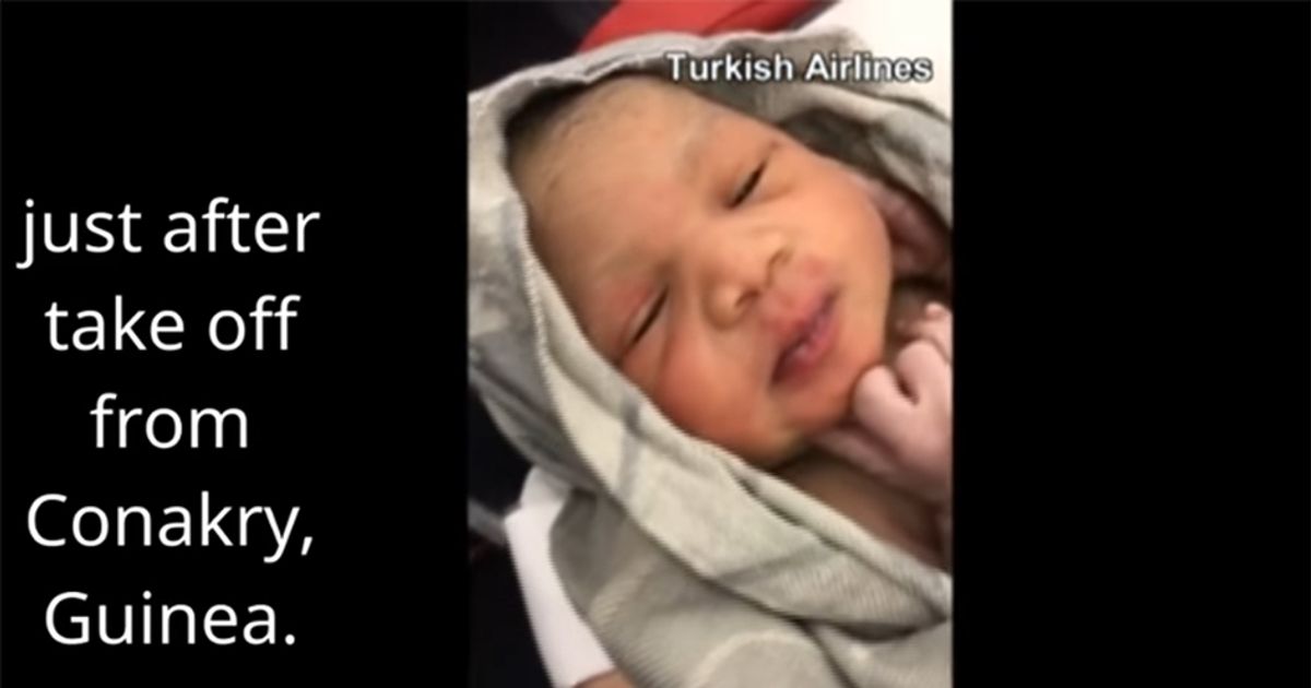 Kadija nata prematura ma sana a 13mila metri sul volo della Turkish Airlines