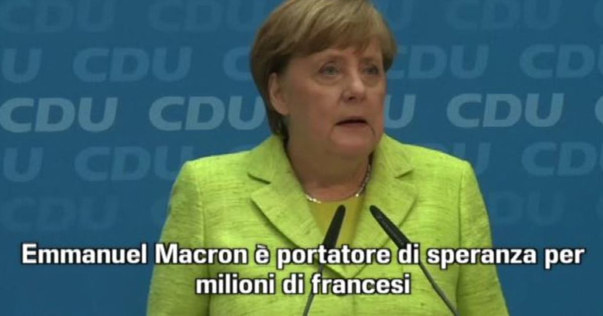 Merkel: congratulazioni a Macron, speranza per milioni di europei