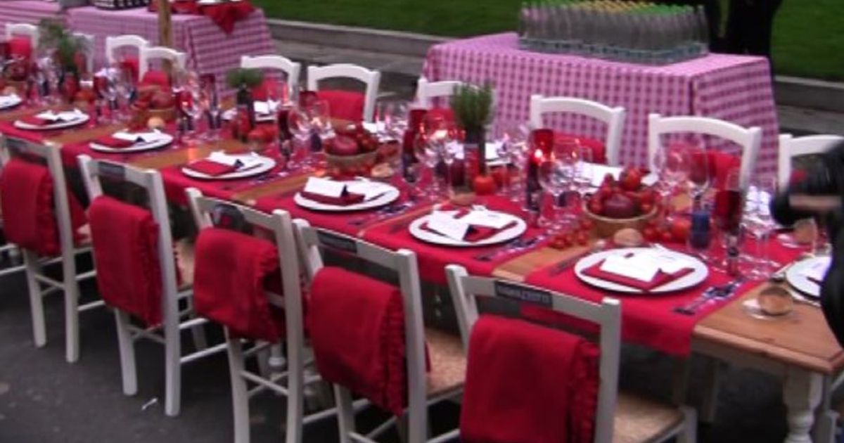 Cena in rosso per 100 persone alla Milano Food Week