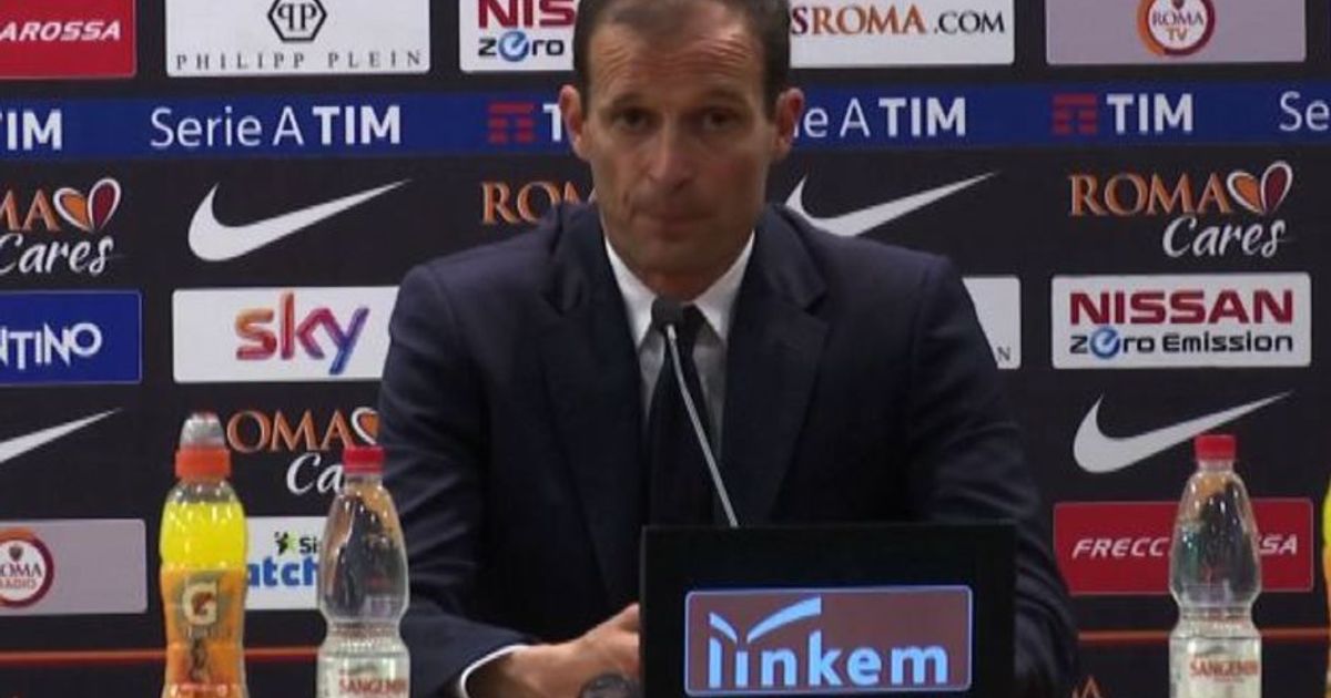 Roma-Juve: Allegri: Sconfitta utile per rialzare l’attenzione