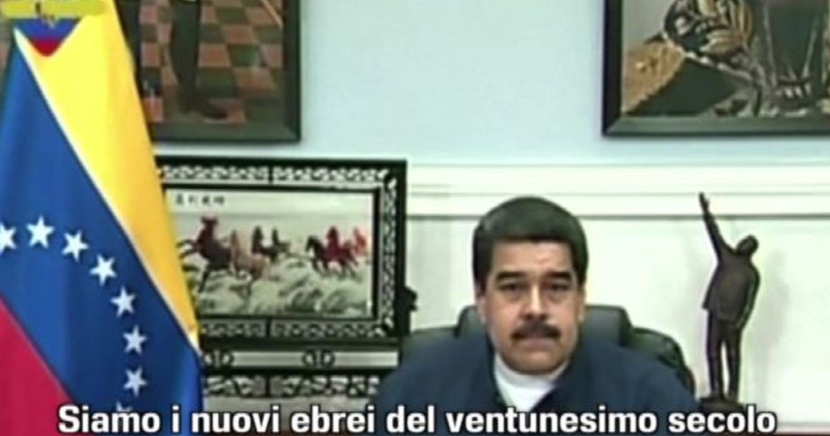 Venezuela, Maduro: “Siamo gli ebrei del 21esimo secolo”