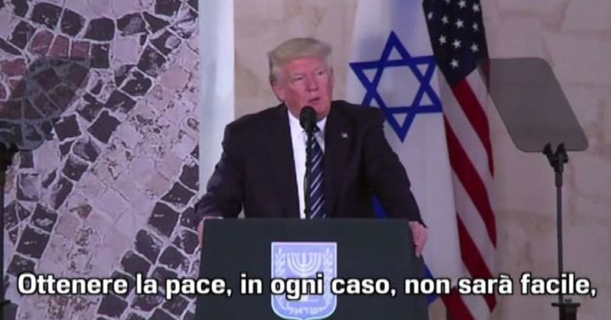 Trump: la pace fra israeliani e palestinesi è possibile