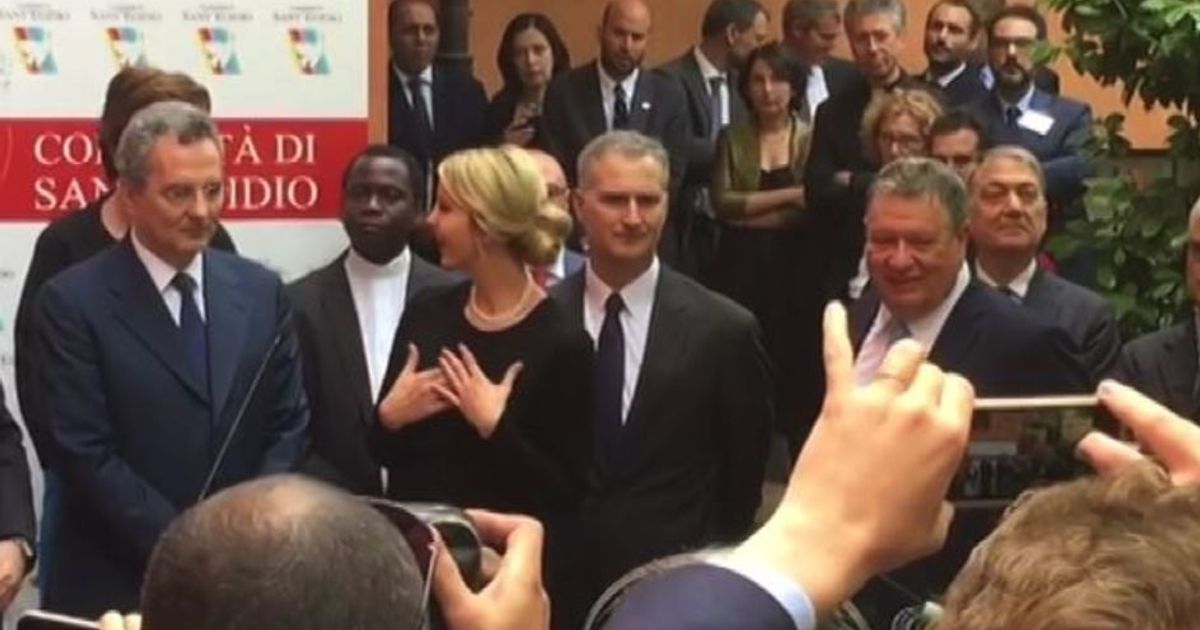 Il discorso di ringraziamento di Ivanka Trump a Sant’Egidio