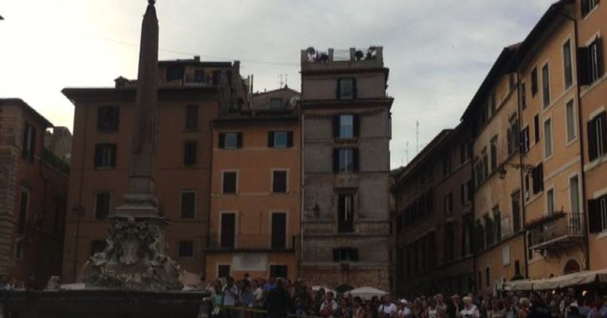 L’attesa per Ivanka Trump a piazza del Pantheon svuotata