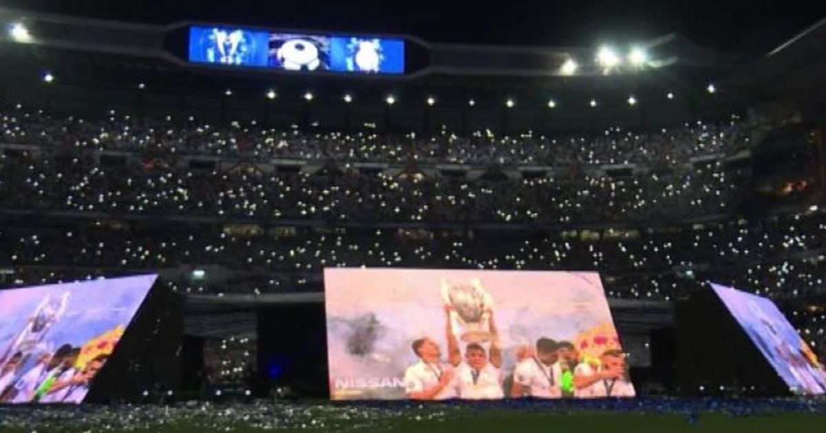 I tifosi del Real Madrid festeggiano la vittoria della Champions