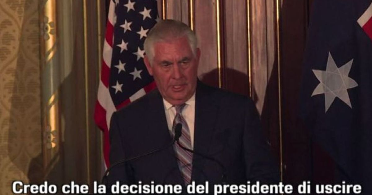 Tillerson rassicura: Trump vuole “restare impegnato” sul clima