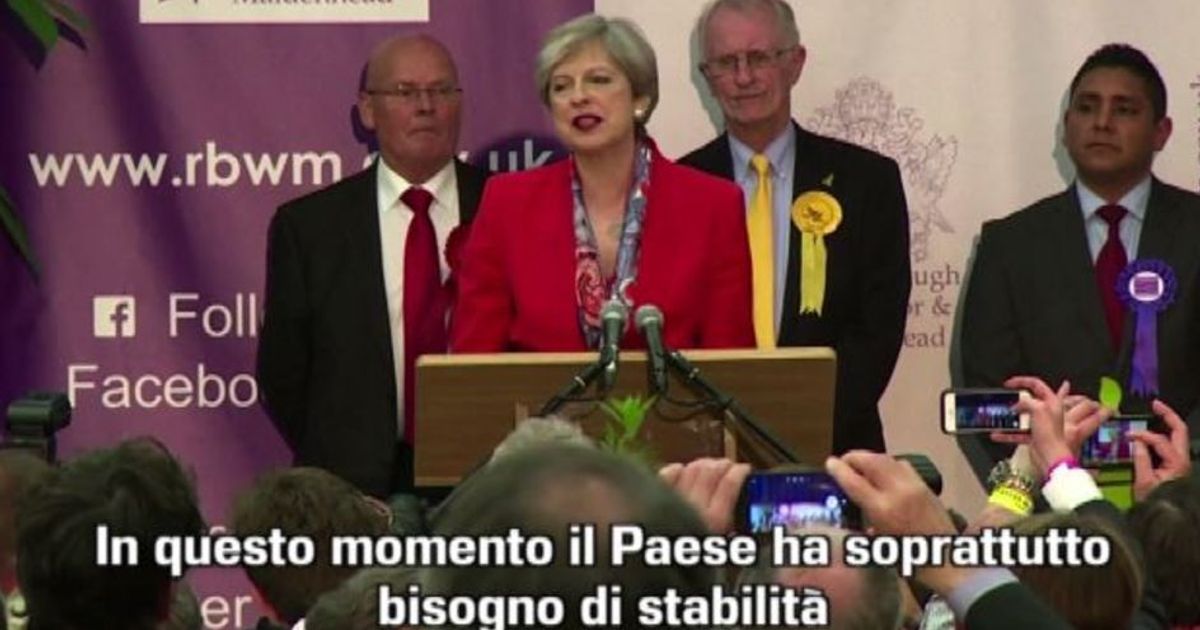 Elezioni UK, Theresa May: il Paese ora ha bisogno di stabilità