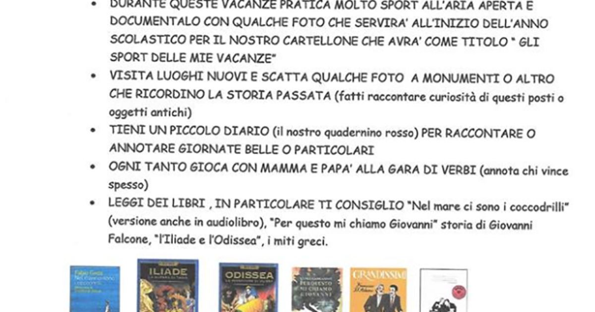 Compiti per l’estate: “Lavora sui tuoi punti deboli perché diventino punti di forza”