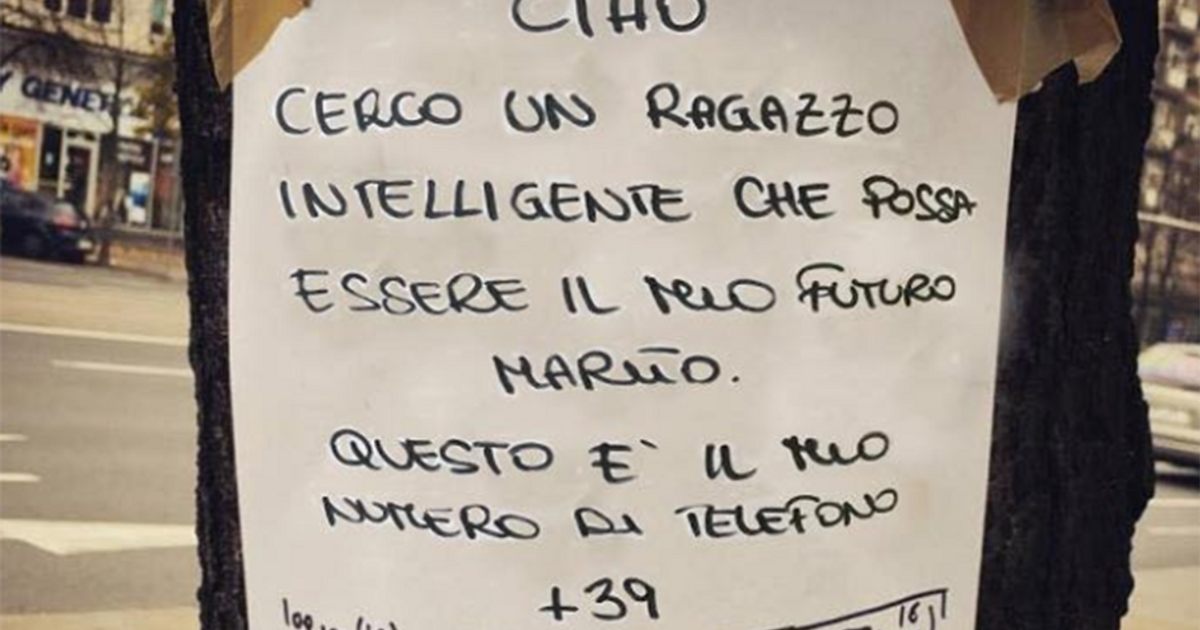 Cerca marito e pubblica la formula del proprio numero di telefono
