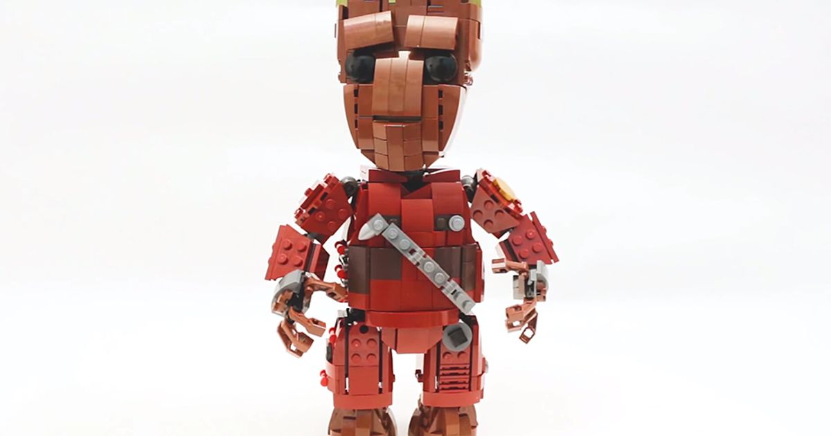 Baby Groot a grandezza naturale in LEGO