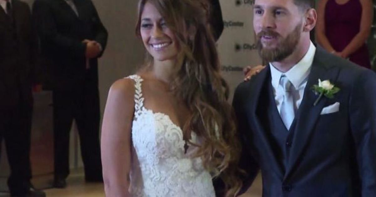 Leo Messi e Antonella Roccuzzo sposi a Rosario