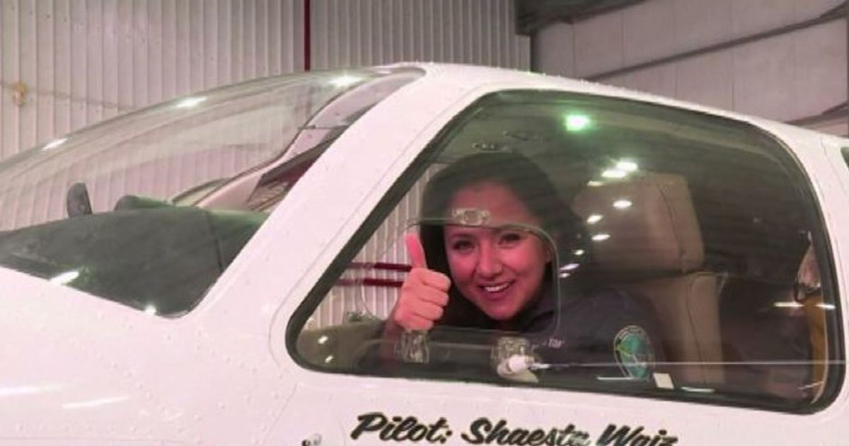 Il volo da record di Shaesta Waiz arriva in Egitto