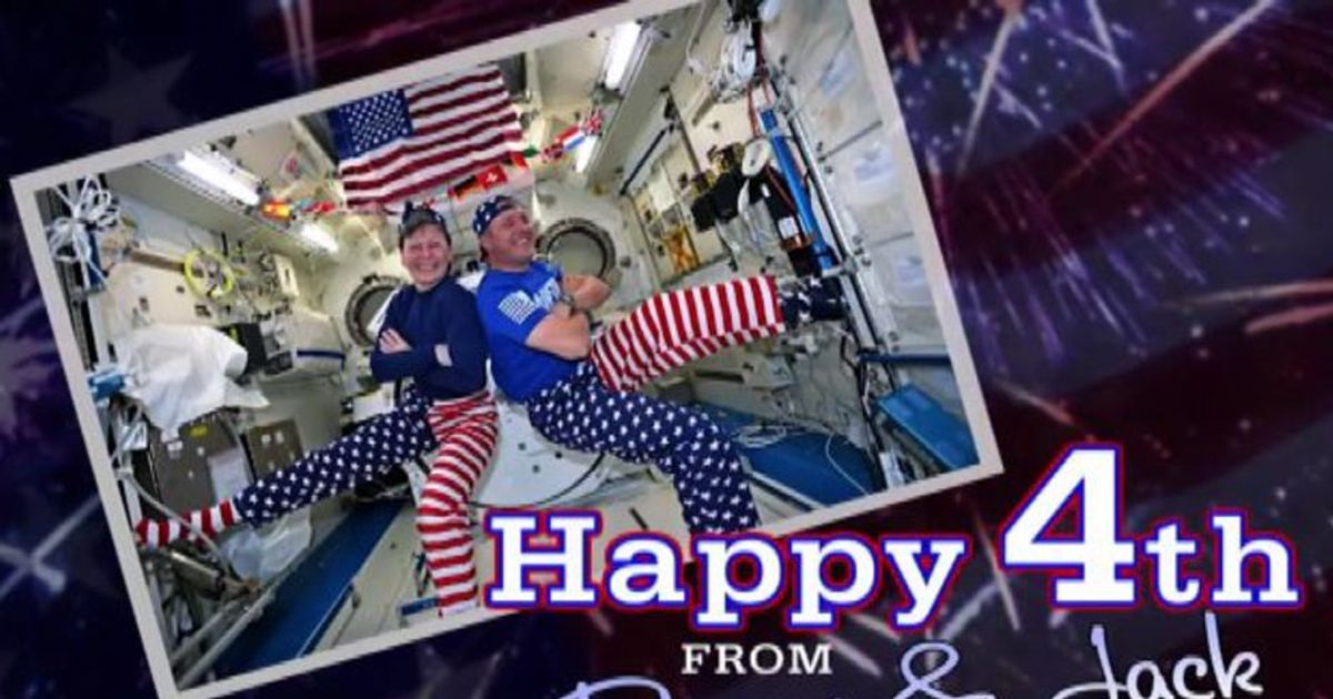 4 luglio, sulla Stazione spaziale si festeggia così